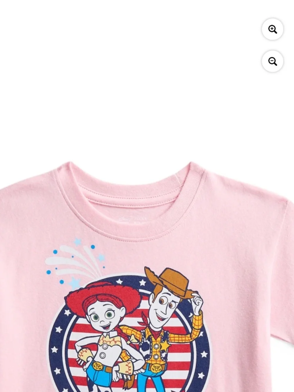Toy Story Girls Pink Jessie and Woody Tee Shirt Size 5T NWT